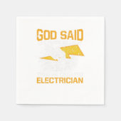 Laat er licht zijn dan Creëer hij elektricien Servet (Voorkant)