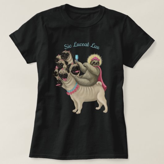 Laat er licht zijn - Sleuf van Babel T-shirt (Design voorkant)