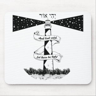 Laat er licht zwart en wit zijn muismat