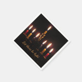 Laat er lichte menorah Chanoeka cocktail servet zi (Hoek)