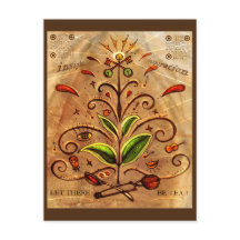 "Laat er thea zijn"-Briefkaart