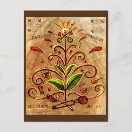 "Laat er thea zijn"-Briefkaart Briefkaart