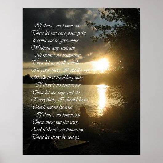 " laat er vandaag zijn " - Poster (Voorkant)