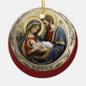 Laat er vrede kerstversiering zijn keramisch ornament (Voorkant)