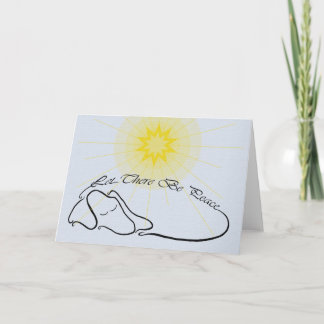 Laat er vrede zijn feestdagen kaart