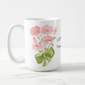 Laat er vrede zijn op aarde - Bloemen Koffiemok (Links)