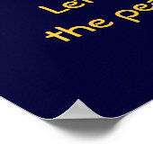 Laat er vrede zijn op aarde poster (Hoek)