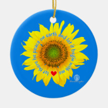 Laat er vrede zijn op aarde - zonnebloem