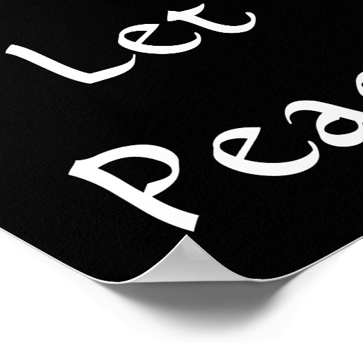 Laat er vrede zijn op het Poster op aarde (Hoek)