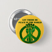Laat er vrede zijn! ronde button 5,7 cm (Voorkant /achterkant)