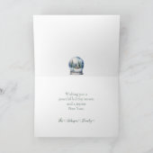 Laat er vrede zijn Sneeuwbol Feestdagen Kaart (Binnen)