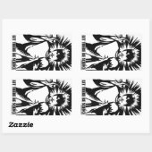 Laat er wetenschap zijn rechthoekige sticker (Vel)