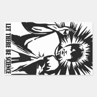 Laat er wetenschap zijn rechthoekige sticker