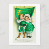 Laat Erin Couple herinneren die een vlag houdt Briefkaart (Voorkant)