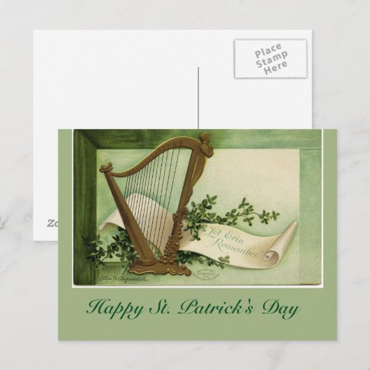 Laat Erin het Briefkaart van St. Patrick's Day her (Voorkant / Achterkant)