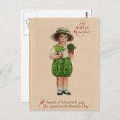 Laat Erin je St. Patrick's Day herinneren Briefkaart (Voorkant / Achterkant)