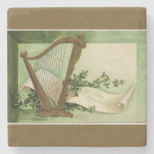 Laat Erin zich herinneren St. Patrick's Day Gold Stenen Onderzetter (Voorkant)