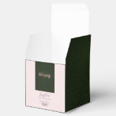 Laat Feest Neon Roze Uitnodiging Bedankdoosjes (Geopend)