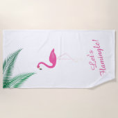 Laat Flamingle Flamingo Beach Towel Flamingle Strandlaken (Voorkant)