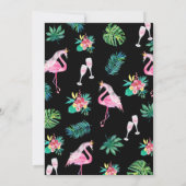 Laat Flamingle Flamingo Bridal Uitnodiging (Achterkant)