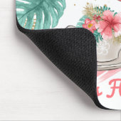 Laat Flamingle Pink en Gold Glitter Flamingo valle Muismat (Hoek)