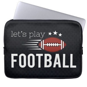 Laat Football laptophoes afspelen Laptop Sleeve