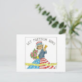 Laat Freedom Inspirerend Briefkaart rinkelen (Staand voorkant)