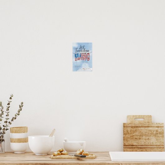 Laat Freedom Poster hangen (Keuken)