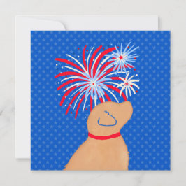 Laat Freedom Ring Gele Hond Notitiekaarten Notitiekaartje