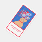 Laat Freedom Ring Gele Hondendoek Gastenhanddoek Servet (Hoek)