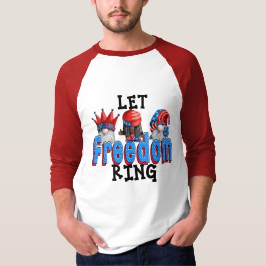 Laat Freedom Ring Gnomes T-shirt (Voorkant)
