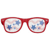 Laat Freedom Ring Juli 4de Partij Retro Zonnebril (Voorkant)