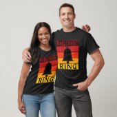 Laat Freedom Ring Retro Sunset Bell T-shirt (Unisex)