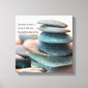 Laat gaan gewikkeld canvas kunst