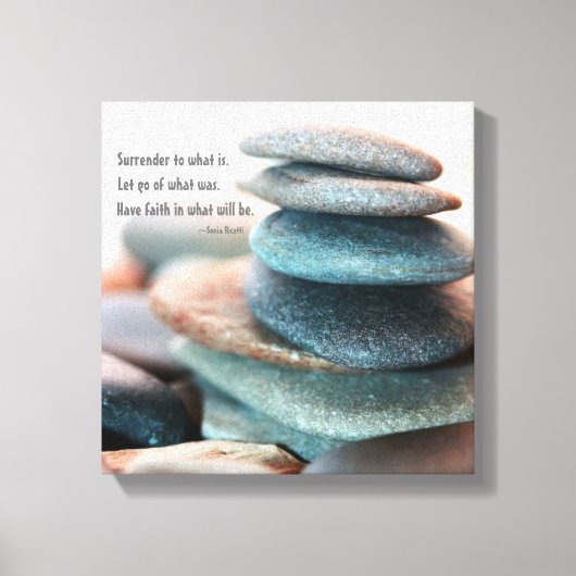 Laat gaan gewikkeld canvas kunst (Voorkant)