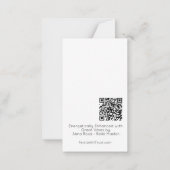 *~ LAAT GAAN Inspirerend Vriendelijkheid AP62 Nota Notitiekaartje (Achterkant)