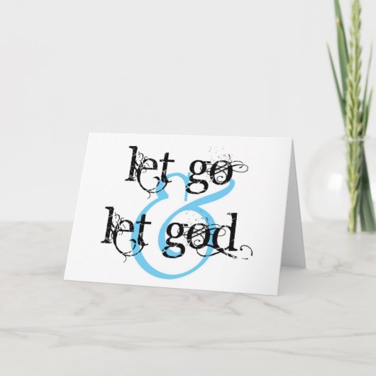 laat gaan laten god kaart (Voorkant)