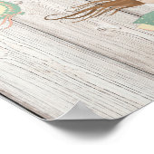 Laat gaan of word getekend poster (Hoek)