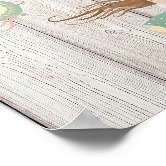 Laat gaan of word getekend poster (Hoek)