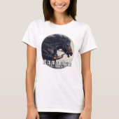 "Laat gaan of worden gesleept" en razend paard T-shirt (Voorkant)