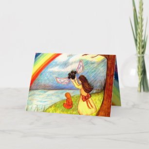 "Laat gaan" sympathiekaart over het verlies van hu Kaart