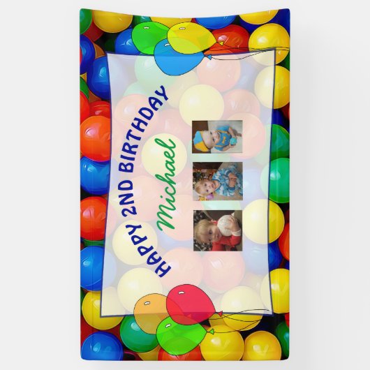 Laat gasten het Bal Thema Verjaardagsbanner ondert Spandoek (Verticaal)