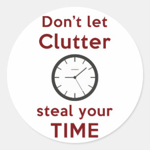 'Laat geen clusterboog je tijd sturen'-stickers Ronde Sticker