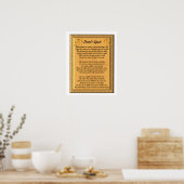 Laat geen gedicht uit - Poster (Keuken)