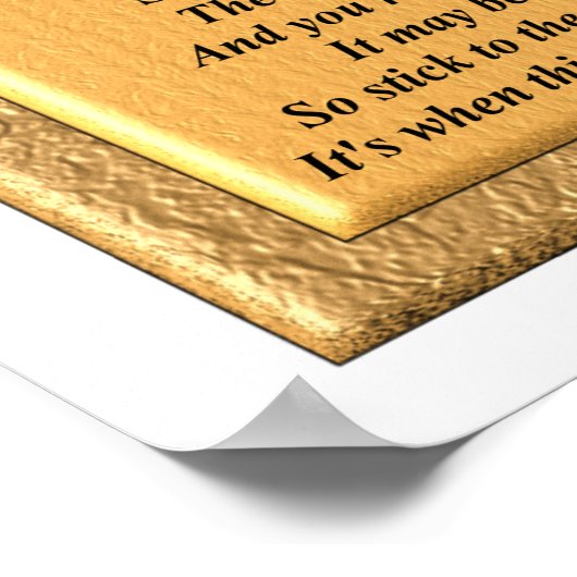 Laat geen gedicht uit - Poster (Hoek)