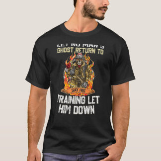 Laat geen mannetjes terugkomen t-shirt