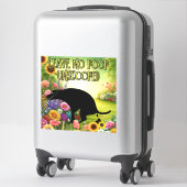 Laat geen poep ongeschept op maat gesneden vinyl S Sticker (Koffer)