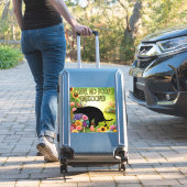 Laat geen poep ongeschept op maat gesneden vinyl S Sticker (Koffer Insitu)