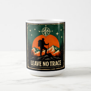 Laat geen spoor achter – Eco Outdoor Ethiek Natuur Koffiemok