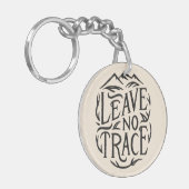 Laat geen spoor achter kamperen sleutelhanger (Voorkant Links)